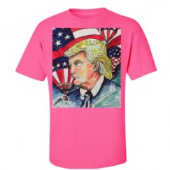 Unisex Ultra Cotton Safety Neon Crewneck Tee