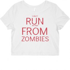 Ladies Slim Fit Crop Top Tee