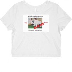 Ladies Slim Fit Crop Top Tee