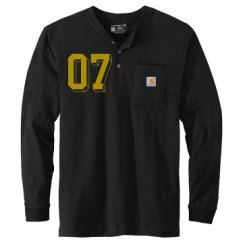 Unisex Carhartt Long Sleeve Henley Tee 