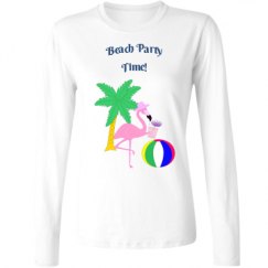 Ladies Relaxed Fit Basic Long Sleeve Tee