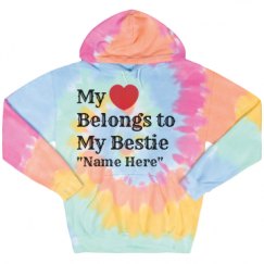 Unisex Tie-Dye Fleece Hoodie