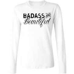 Ladies Relaxed Fit Basic Long Sleeve Tee