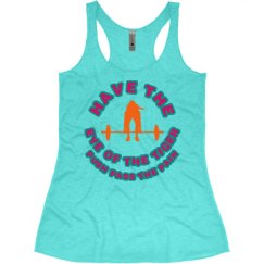 Ladies Slim Fit Super Soft Racerback Triblend Tank