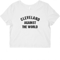 Ladies Slim Fit Crop Top Tee