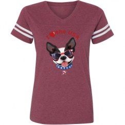 Ladies Relaxed Fit Vintage Sports Tee