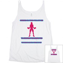 DONDIFITNESS WOMAN PERFORMANCE TANK  TOPS