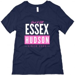 EH Navy Ladies Relaxed Fit Bar T-Shirt