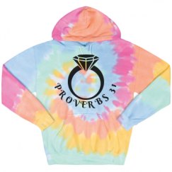 Unisex Tie-Dye Fleece Hoodie