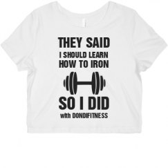 Ladies Slim Fit Crop Top Tee