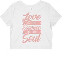 Ladies Slim Fit Crop Top Tee