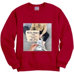 Unisex Film and Foil Crewneck Sweatshirt