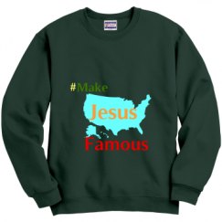 Unisex Film and Foil Crewneck Sweatshirt