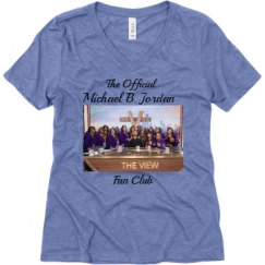 Ladies Relaxed Fit Super Soft Triblend V-Neck Tee