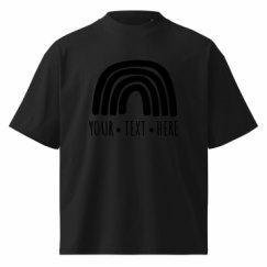 Unisex Organic Oversized High Neck T-Shirt