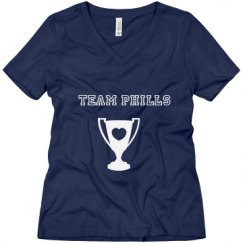 Ladies Relaxed Fit V-Neck Tee