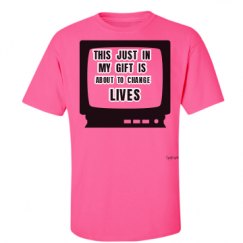Unisex Ultra Cotton Safety Neon Crewneck Tee