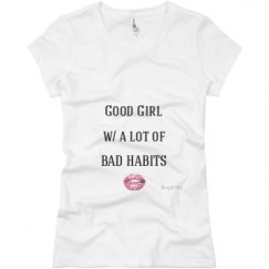 Ladies Slim Fit Basic Promo Jersey Tee