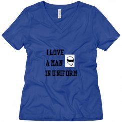 Ladies Relaxed Fit V-Neck Tee