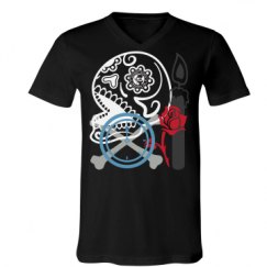 Unisex V-Neck Jersey Tee