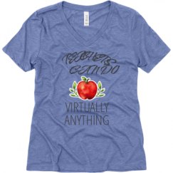 Ladies Relaxed Fit Super Soft Triblend V-Neck Tee
