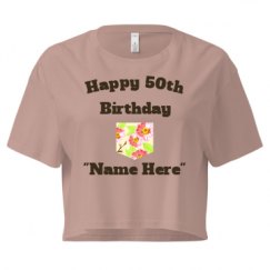 Ladies Festival Cali Crop Top Tee