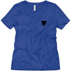 Ladies Relaxed Fit V-Neck Tee