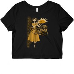 Ladies Slim Fit Crop Top Tee