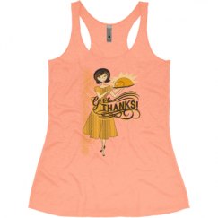 Ladies Slim Fit Super Soft Racerback Triblend Tank