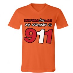 Unisex V-Neck Jersey Tee