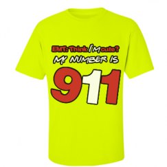 Unisex Ultra Cotton Safety Neon Crewneck Tee