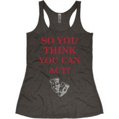 Ladies Slim Fit Super Soft Racerback Triblend Tank
