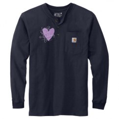 Unisex Carhartt Long Sleeve Henley Tee 