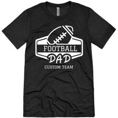 Football Dad Custom Team Triblend Tee