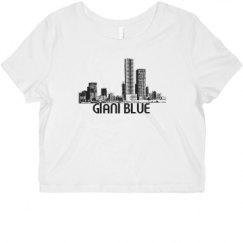 Ladies Slim Fit Crop Top Tee