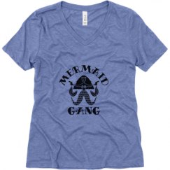 Ladies Relaxed Fit Super Soft Triblend V-Neck Tee