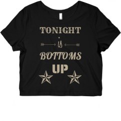 Ladies Slim Fit Crop Top Tee