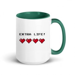 15oz Ceramic Mug with Color Inside