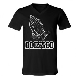 Unisex V-Neck Jersey Tee