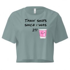 Ladies Festival Cali Crop Top Tee