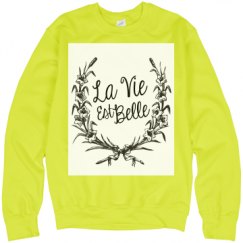 Unisex Neon Crewneck Sweatshirt