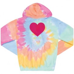 Unisex Tie-Dye Fleece Hoodie