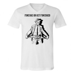 Unisex V-Neck Jersey Tee