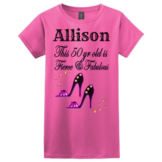 50TH BIRTHDAY SHOE QUEEN DIVA DESIGN