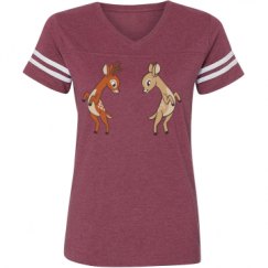 Ladies Relaxed Fit Vintage Sports Tee