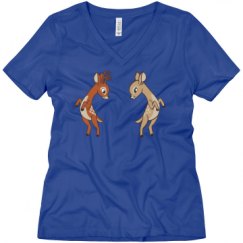 Ladies Relaxed Fit V-Neck Tee