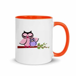 11oz Ceramic Mug with Color Inside