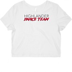 Ladies Slim Fit Crop Top Tee