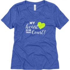 Ladies Relaxed Fit Super Soft Triblend V-Neck Tee