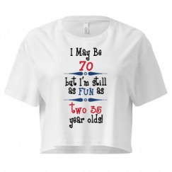 Ladies Festival Cali Crop Top Tee